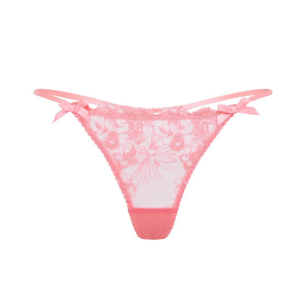 NWT Agent Provocateur Jayce Pink Lace Lingerie Set (34DD / M) - Picture 5 of 13